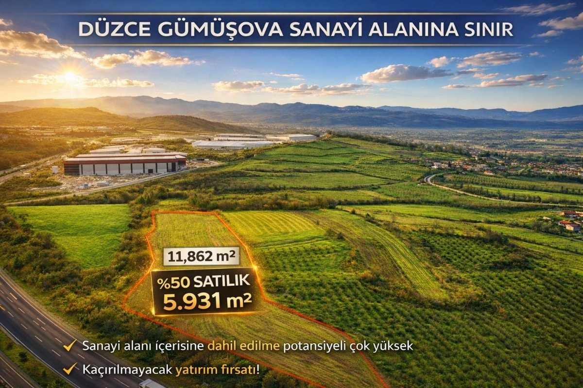 D�ZCE G�M��OVA SANAY� ALANI SINIRINDA YATIRIMLIK FIRSAT